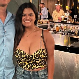 Yellow Crop Spaghetti Top